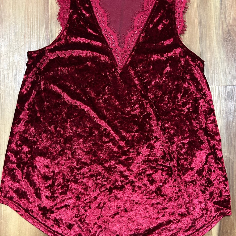 Elegant Velvet tank lace romantic goth vamp Victorian inspired